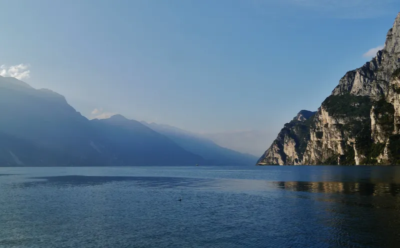 Lake and cliffs at Riva del Garda