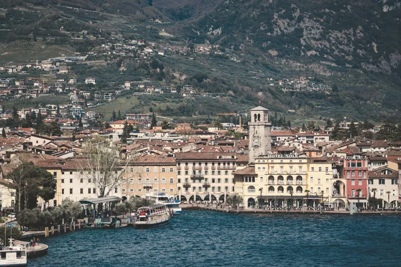 Riva del Garda lakefront and Torre Apponale